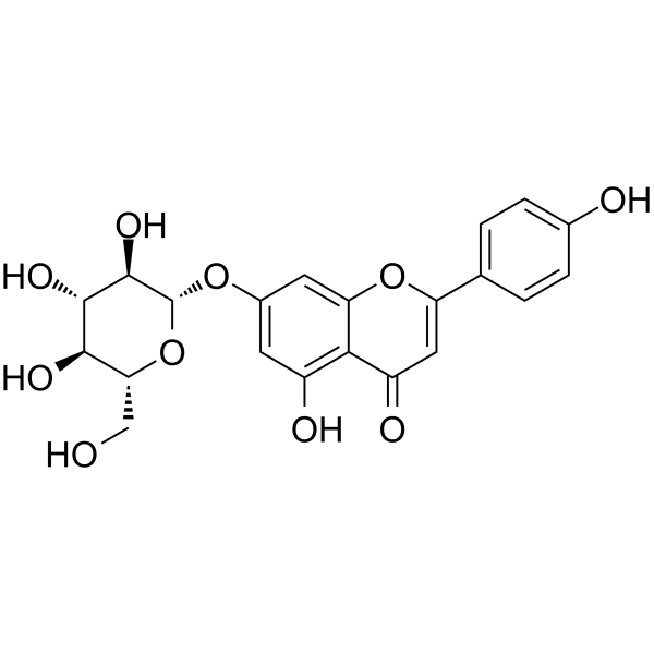 Apigenin-7-glucoside Structure